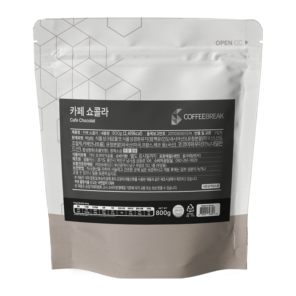 커피브레이크 카페 쇼콜라 800g x 12ea (1box)