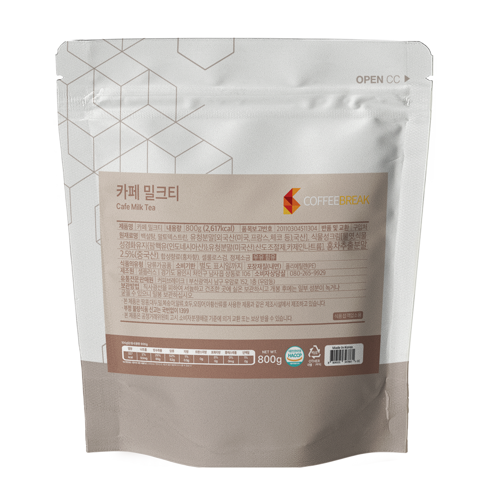 커피브레이크 카페 밀크티 800g x 12ea (1box)